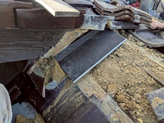 加西市　屋根の葺き土